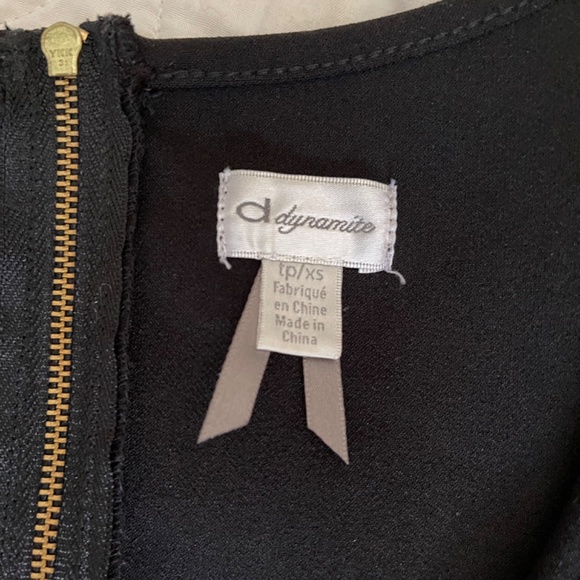 Black tank top with gold zipper - Picture 8 of 8